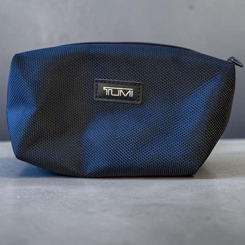 Tumi for Delta Air Lines Black Ballistic Nylon Amenity Kit Toiletry Pouch only
